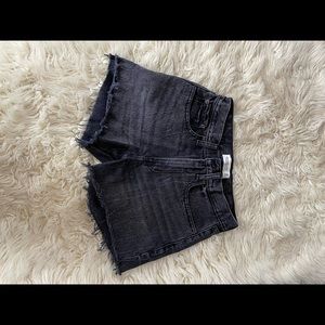 Abercrombie & fitch black jean shorts. Size 00, waists size 24.